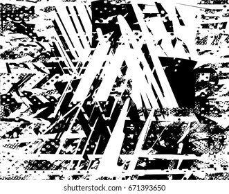 Background black and white abstract  texture vector with  dark spots, nets,scratches and lines