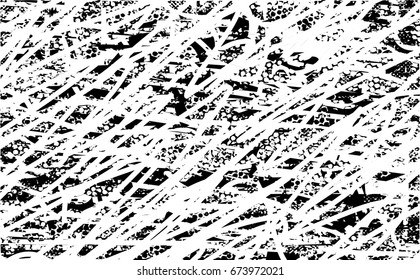 Background black and white abstract  texture vector with  dark spots, nets,scratches and lines