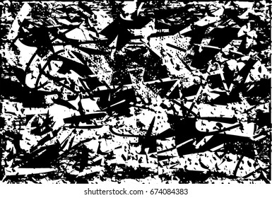 Background black and white abstract  texture illustration vector with  dark spots, scratches and lines