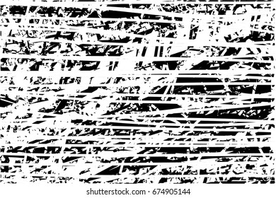 Background black and white abstract  texture vector with  dark spots, scratches and lines