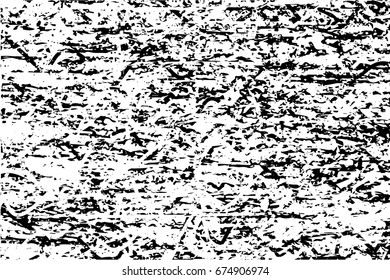 Background black and white abstract  texture vector with  dark spots, scratches and lines