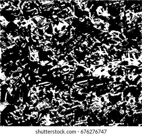 Background black and white  abstract  texture vector illustration with  dark spots, scratches and lines