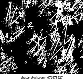 Background black and white  abstract  texture vector illustration with  dark spots,,dots,scratches and lines