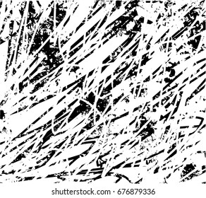 Background black and white  abstract  texture vector illustration with  dark spots,,dots,scratches and lines