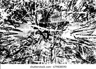 Background black and white  abstract  texture vector illustration with  dark spots dots.scratches and lines