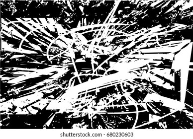 Background black and white  abstract  texture vector illustration with  dark spots,scratches and lines
