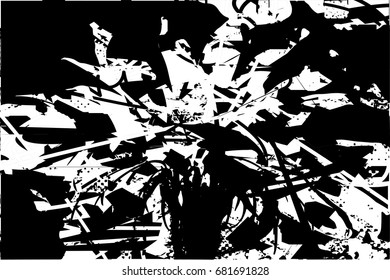 Background black and white  abstract  texture vector illustration with  dark spots,scratches and lines