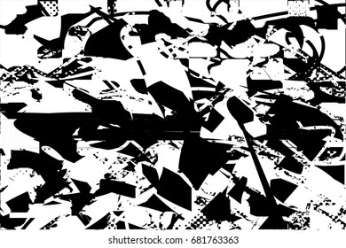 Background black and white  abstract  texture vector illustration with  dark spots,scratches and lines