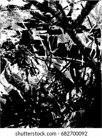Background black and white  abstract  texture vector illustration with  dark spots,dots, scratches and lines