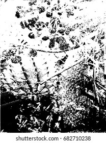 Background black and white  abstract  texture vector illustration with  dark spots,dots, scratches and lines
