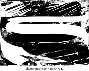 Background black and white  abstract  texture vector illustration with  dark spots,dots, scratches and lines