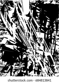 Background black and white  abstract  texture vector illustration with  dark spots,dots, scratches and lines