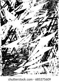 Background black and white  abstract  texture vector illustration with  dark spots,dots, scratches and lines