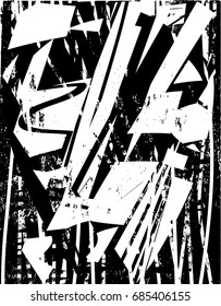 Background black and white  abstract  texture vector illustration with  dark spots,dots, scratches and lines
