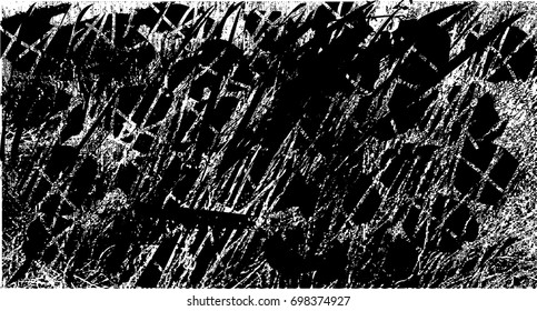 Background black and white  abstract  texture vector illustration with  dark spots,dots, scratches and lines