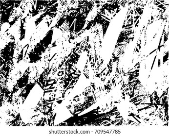 Background black and white  abstract  texture vector illustration with  dark spots,  scratches, dots and lines Print Distress Background