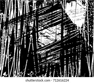 Background black and white  abstract  texture vector illustration with  dark spots,  scratches, dots and lines Print Distress Background