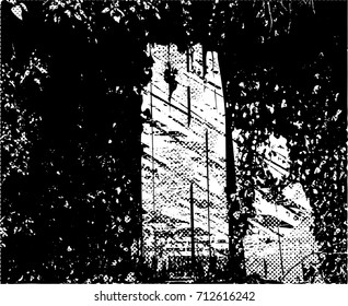 Background black and white  abstract  texture vector illustration with  dark spots,  scratches, dots and lines Print Distress Background