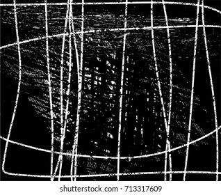 Background black and white  abstract  texture vector illustration with  dark spots,  scratches, dots and lines Print Distress Background