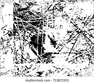 Background black and white  abstract  texture vector illustration with  dark spots,  scratches, dots and lines Print Distress Background