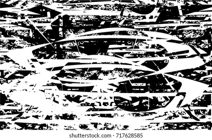 Background black and white  abstract  texture vector illustration with  dark spots,  scratches and lines Print Distress Background
