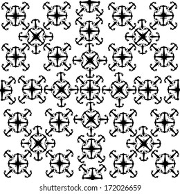 background of black and white anchors