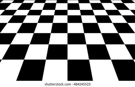 Background of Black and white chess board.