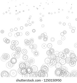 Background with black and white circles. Vector illustration.