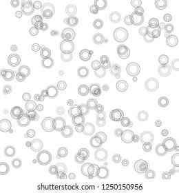 Background with black and white circles. Vector illustration.