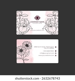 Background black and white design with golden rose. Lotus flowers line arts design for wallpaper, natural wall arts, banner, prints, invitation and packaging design with invitation card