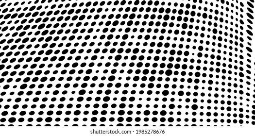 Background black and white halftone. Monochrome texture for printing