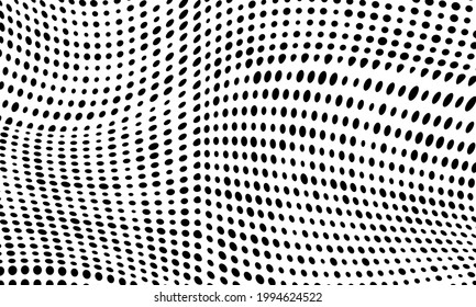 Background black and white halftone. Monochrome texture for printing