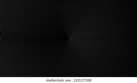 Background black and white hexagonal lining. Loop around