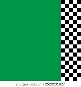 Background black and white sport flags silhouettes for start and finish lines