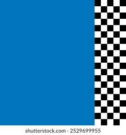 Background black and white sport flags silhouettes for start and finish lines