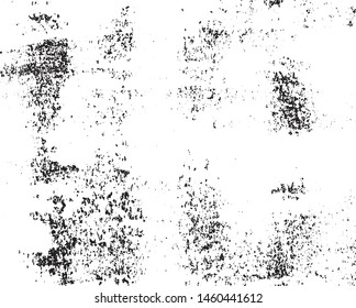 Background of black and white texture. Abstract vector monochrome pattern of spots, cracks, dots, chips.