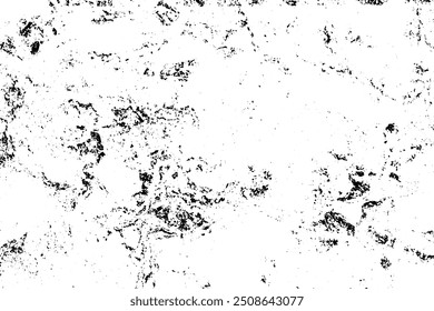 Hintergrund mit schwarz-weißer Textur. Abstraktes monochromes Muster von Flecken, Rissen, Punkten, Chips.