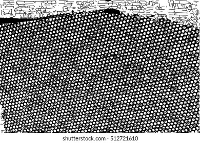 Background black and white texture vector with nets
