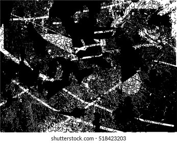 Background black and white texture vector with  light drawing and web