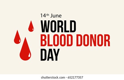 Background blood donor day theme style