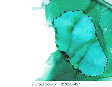 background from blots. Alcohol ink. Resin art Vector illustration
