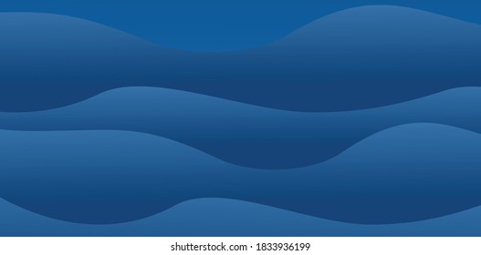 background blu wave logo design vector icon