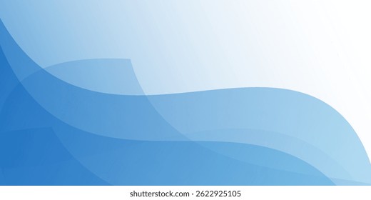 Fondo Azul Abstractas con líneas redondas degradadas de lujo. Ilustración vectorial