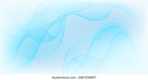 Fondo Azul Abstractas con líneas de círculo degradadas de lujo