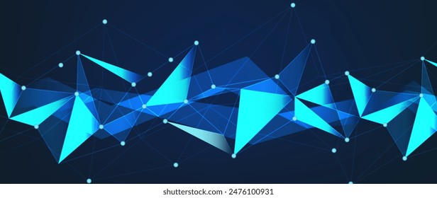 Background blue abstract shapes vector design in eps 10