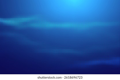 Fundo azul abstrato Tech Pixel Grid Data Light BG. Square Finance Network Science Cripto Efeito Futuro. Dinâmico eletrônico Cyber Matrix malha Web moderno mosaico padrão.