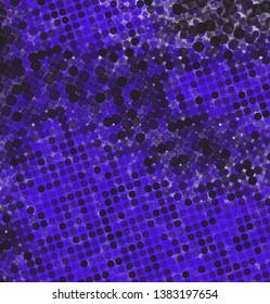 Background of blue and black circles. Vector illustration