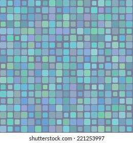 Background of  blue color mosaic. Vector illustration