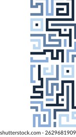 Background with blue colorful lines shapes abstract stylish mosaic flat design.