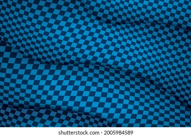 Background of blue colors in abstract waves with shadows. Illustration design for bank cards, printed matter, banner, poster. Vector image